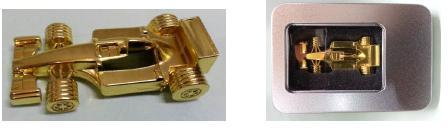 F1 Car Golden Finish