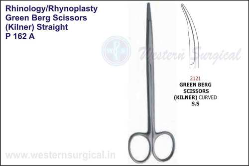 Green Berg Scissors (Kilner) Straight S.S (Green B