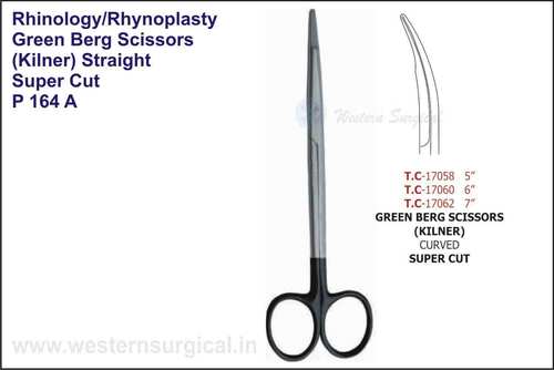 GREEN BERG SCISSORS (KILNER) STRAIGHT - SUPER CUT (GREEN BERG SCISSORS (KILNER) CURVED - SUPER CUT)