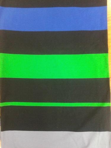 Lycra Yarn Dyed Auto Stripe Jersey Fabric