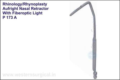 Aufright Nasal Retractor With Fiberoptic Light