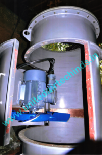Heavy Duty Axial Flow Fan Installed At Offshore Rig Platform