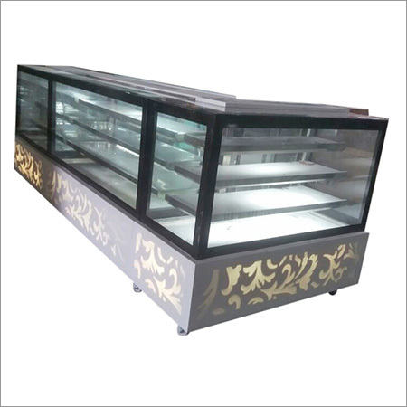 Display Counters - Glass and Steel, Customizable Dimensions, LED Lighting | Large Display Area, Adjustable Shelves, Mobile Unit
