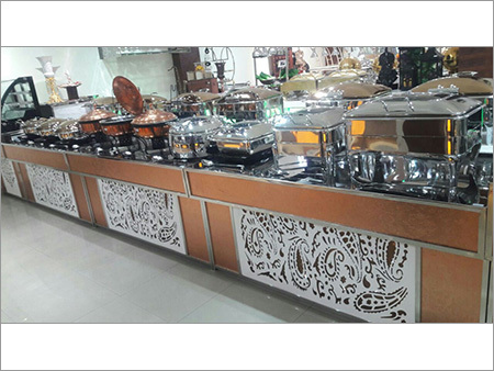 Bain Marie Counter - Stainless Steel, Customizable Size, Matte Finish | Food Warming, Temperature Control, Easy Cleaning