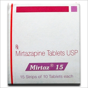 MIRTAZ Mirtazapine Tablets - 15 MG Strength, 10 Tablets per Strip | Effective Depression Treatment, Mood Regulation