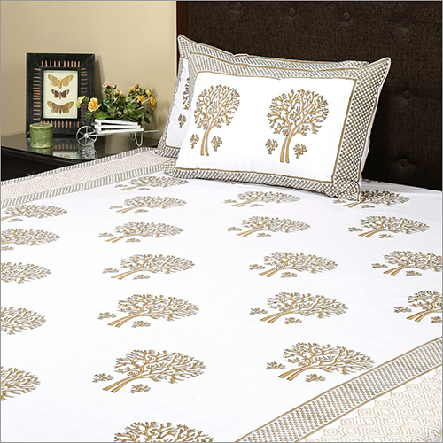 Cotton Hand Block Bedsheet