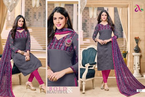 Chanderi Cotton Suit