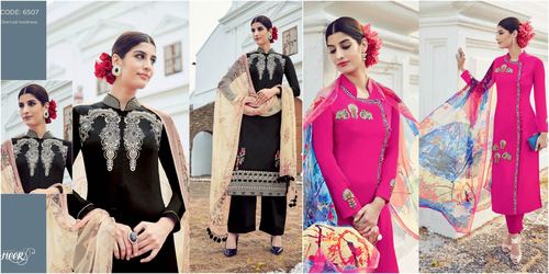 Pure Cotton Suits with embroidery