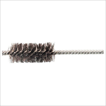 Semi-Micro Test Tube Brush - White Nylon, Twisted Wire Handle