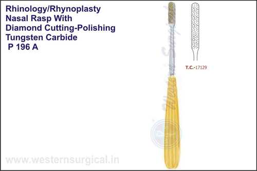 Nasal Rasp With Diamond Cutting - Polishing Tungst
