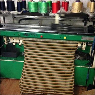 Hosiery Fabric Machine - Color: Green And Brown