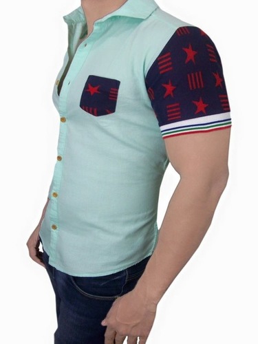 Hosiery Fabric For Shirts - Color: Sky Blue