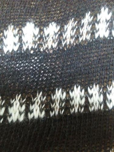 Black And White Hosiery Fabric