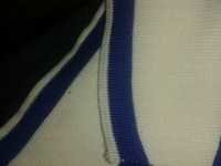white and blue Hosiery Fabric
