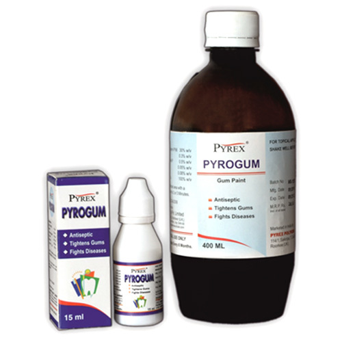 Pyrogum - Brown Bottle 100 mL, 400 mL | Gum Health, Pyorrhea Relief, Antiseptic Oral Rinse