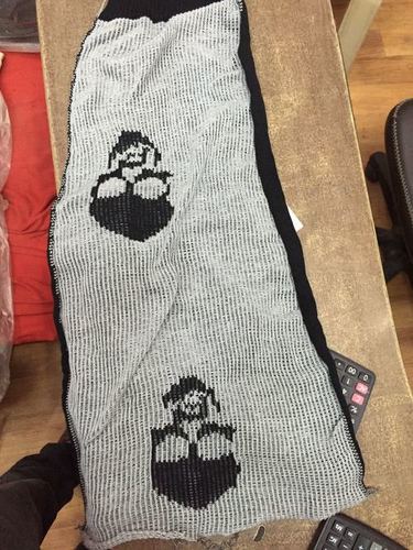 Hosiery Fabric Cloth For Socks - Color: Grey