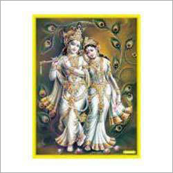 Gold Foil Radhe Krishna Poster Gold Foil Radhe Krishna Poster
