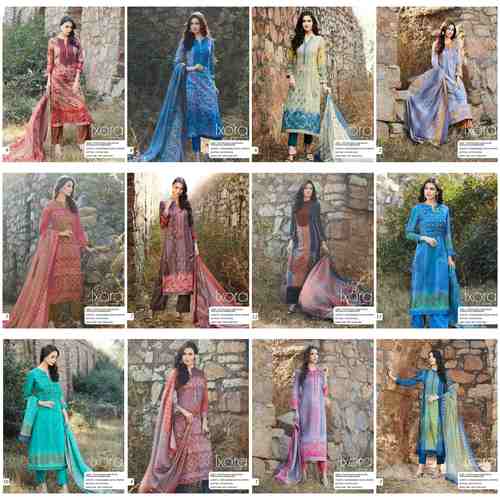 Pure Cotton satin suits Digital print