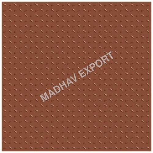 Checkered Terracotta Vitrified Parking Tiles