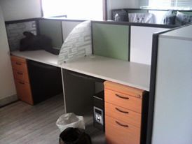 Wood Back To Back Workstations