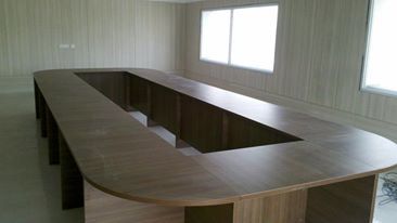Wood Board Room Table