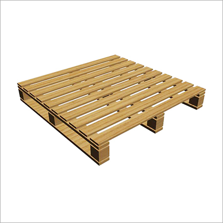4 Way Wooden Pallet - Wooden Material, Versatile Design for Easy Handling & Lift from All Sides, Ideal for General Manufacturing Use