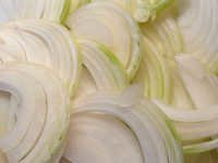 Fresh Cut White Onion