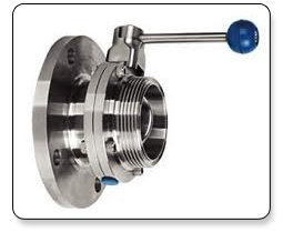Butterfly Valve Flange End - Stainless Steel AISI304/316, DN25-DN150, Threaded/Flanged | Sanitary Design, Manual/Pneumatic Operation, Secure Seal