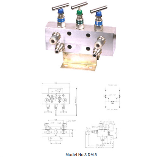 T Type Three Valve Manifolds