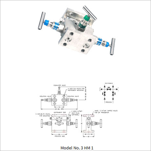 Three Valve Manifold - Direct Mounting H Type