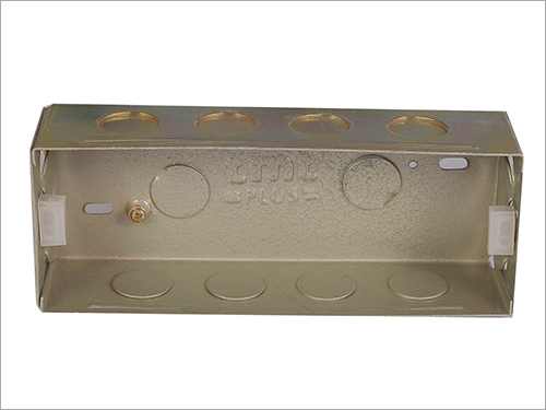 Metal Boxes - Galvanized Steel, 5-10 Millimeter Thickness | Rugged Design, Accurate Dimensions, Rust Proof Protection for Electrical Installations