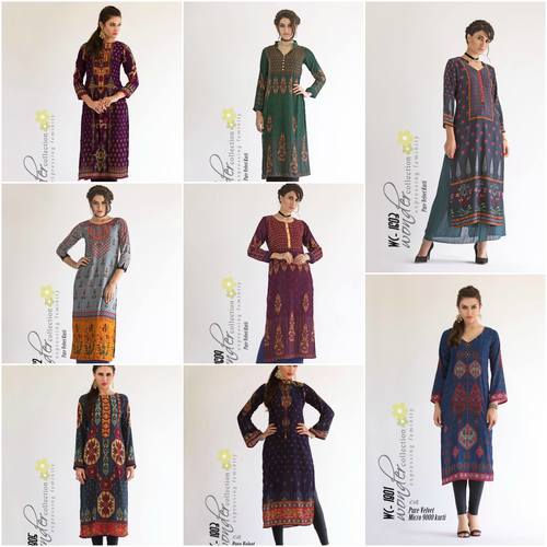 Digi Mirco Velvet Kurti
