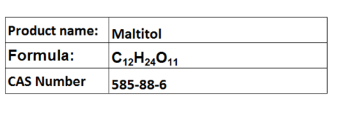 Maltitol - White Powder, C12H24O11, CAS 585-88-6 | Sugar Substitute, Low Calorie, Water Soluble, Reduced Glycemic Impact