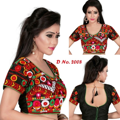 Black And Red Women Printed Blouses