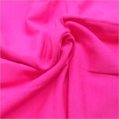 Pink Cotton Lycra Fabric