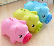 Plastic piggy Bank