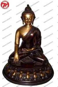 Buddha Sitting Sakyamuni On Oval Base