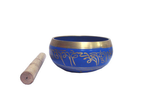 Nepali Singing Bowl Blue Patina