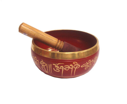 Nepali Singing Bowl Red Patina