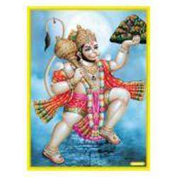 Hanumanji Poster in Gold Foil 24K