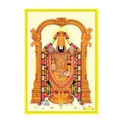 Shri Balaji Poster in Gold Foil 24K
