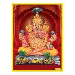 Ganeshji Poster in Gold Foil 24K