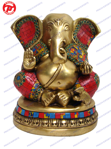 APPU GANESH W/ PLAIN BASE W/ STONE