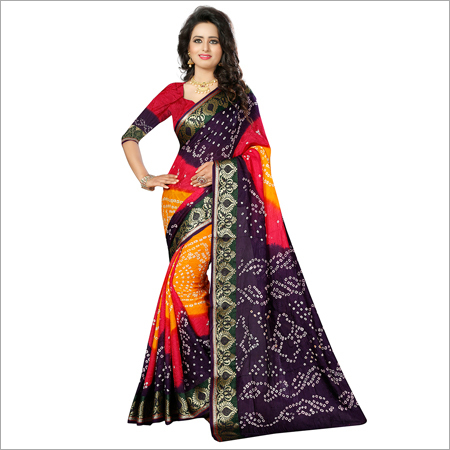 Multi Color Cotton Silk Saree