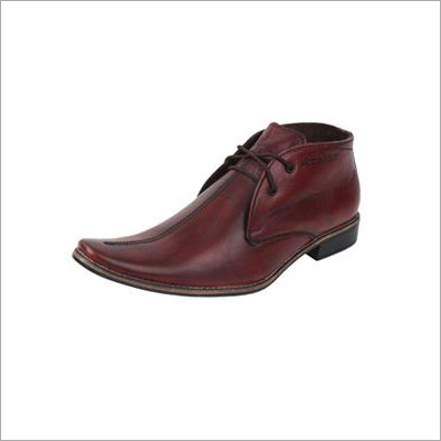Molessi Wine Color Leather Ankle Shoes