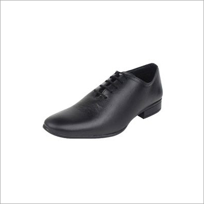 Molessi Single Piece Genuine Leather Black Designer Shoes