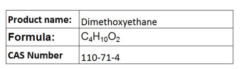 Dimethoxyethane - Colorless Liquid, Boiling Point 85°C, CAS 110-71-4 | Aprotic Solvent, Battery Use, Water Miscible