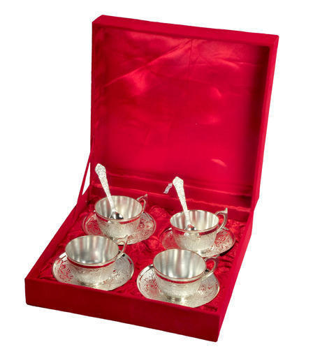 Silver Plated Tea Cup Set