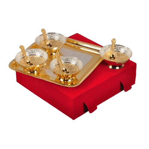 Gold Plated Brass Bowl