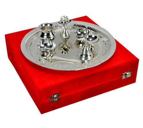 Sliver Plated Pooja Thali